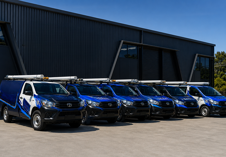Fleet of Campsie Blocked Drains plumbing vans